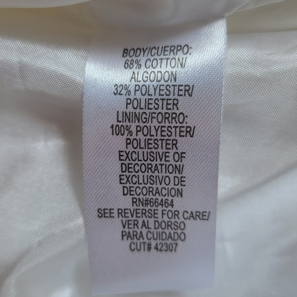 Studio I White Sleeveless Sheath Dress with Beading Size 14 EUC - Picture 6 of 12